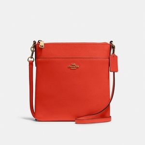 Orange Coach Crossbody Bag